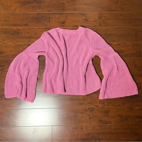 Free People Pink V-Neck Sweater - Picture 5 of 10